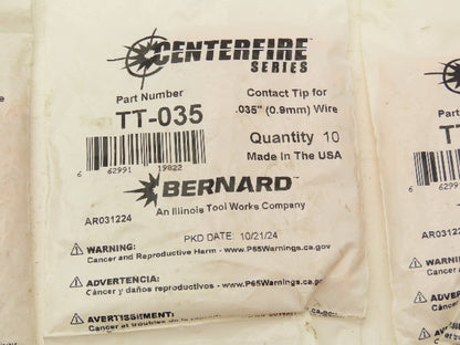 American Torch Tip TT-035 Contact Tip .035" Tapered Mig Weld 10 Packs Lot of 30