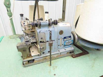Merrow M-4DW-60 Industrial Sewing Machine High Speed Serger Overlock 220VAC 3Ph