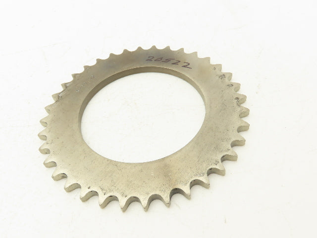 20522 A-29322 Sprocket Plated 1/2" Pitch #40 Chain 36 Tooth 3-5/8" Bore 6"OD
