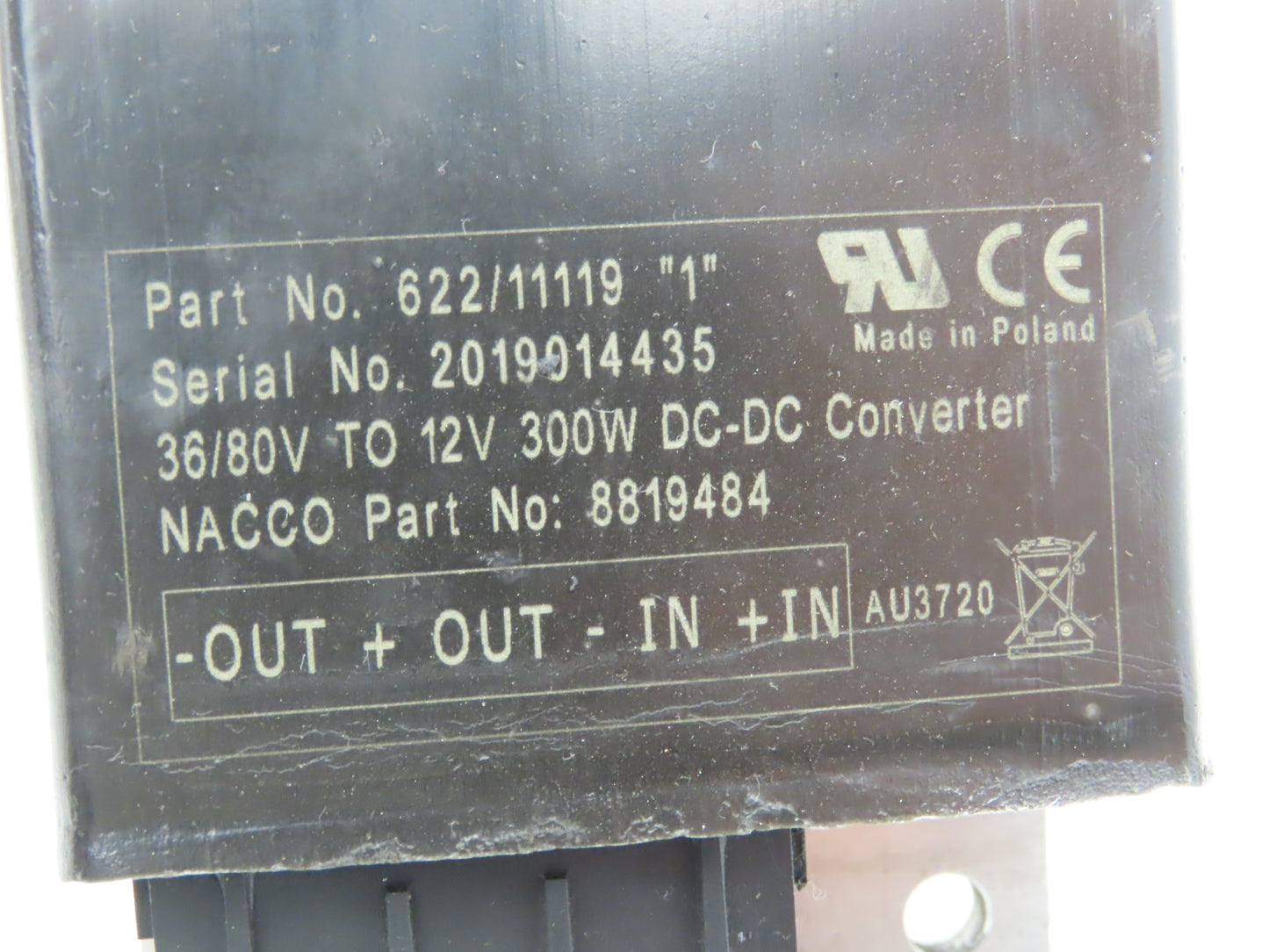 Sevcon 622/11119 Power Converter 36/88VDC To 12VDC Off Yale ERP035VTN36TE084
