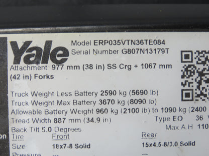 Sevcon 622/11119 Power Converter 36/88VDC To 12VDC Off Yale ERP035VTN36TE084