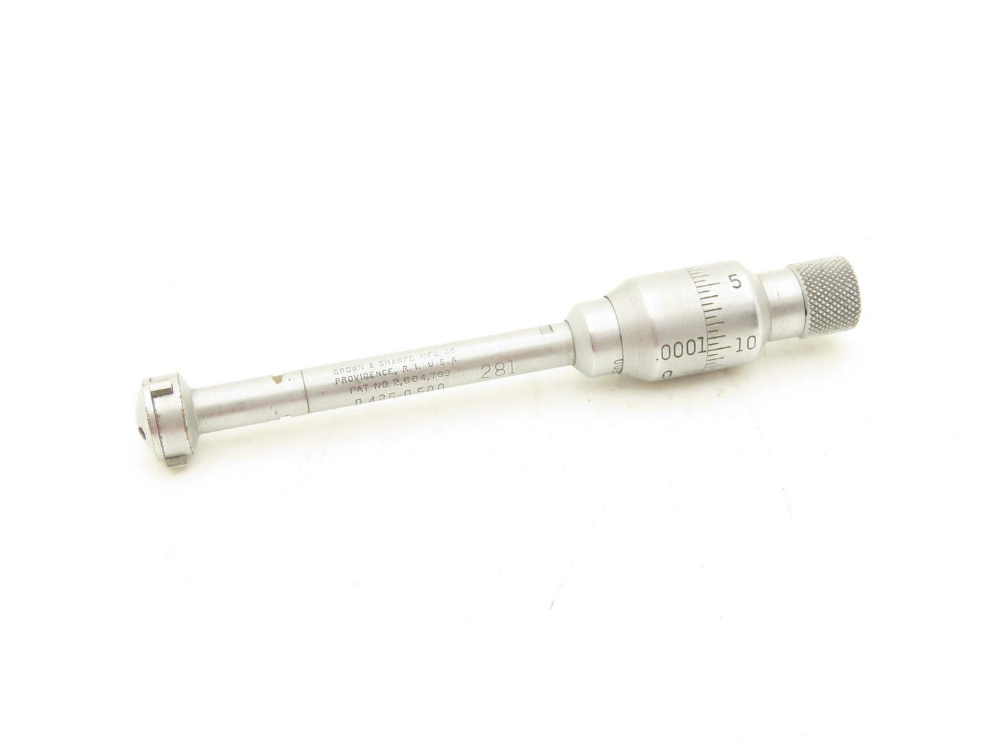 Brown & Sharpe Intrimik 3-Point Bore Gage Internal Micrometer .425"-.500" Range
