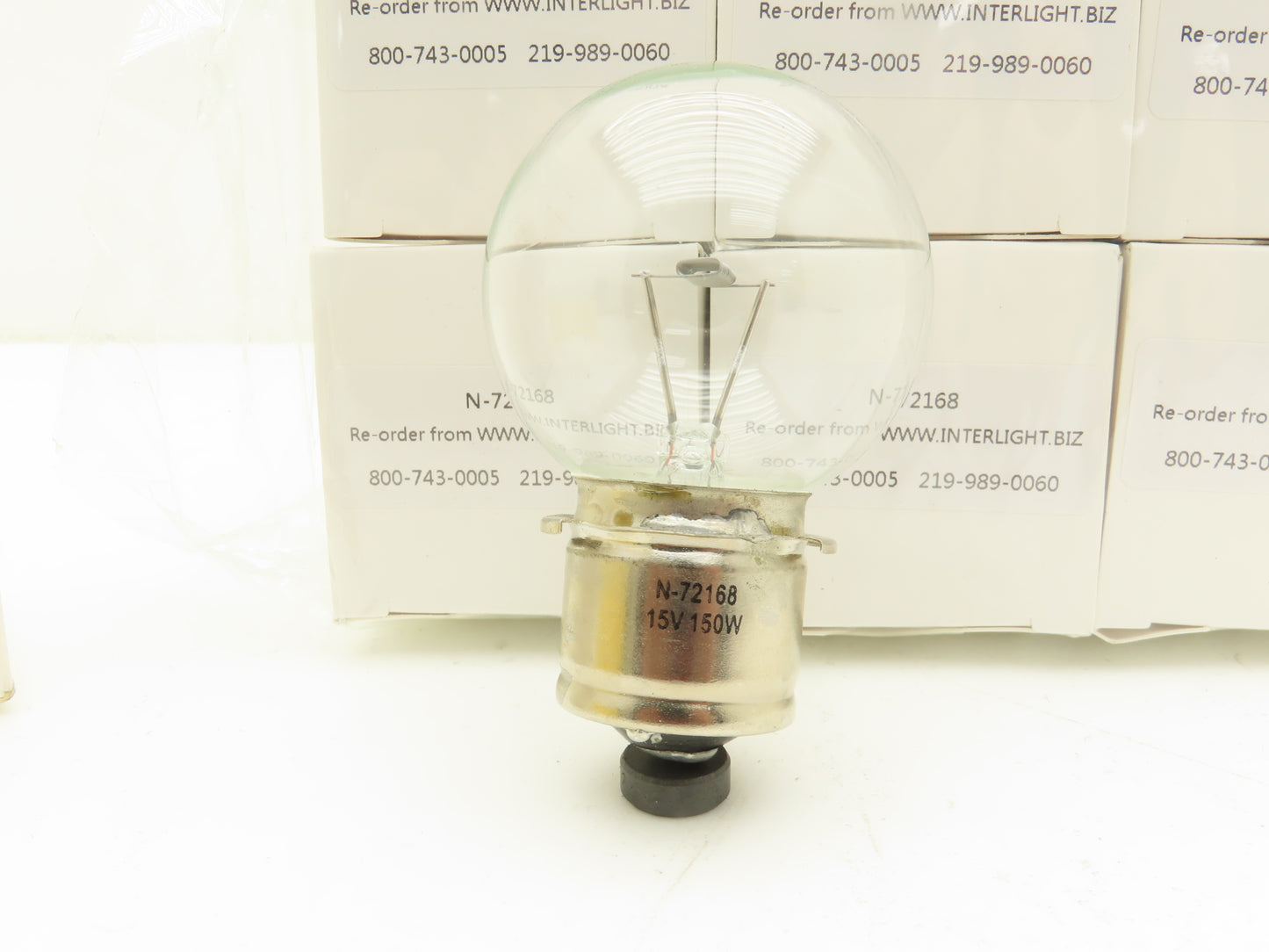 Donsbulbs Interlight N-72168 Incandescent Light Bulb 15V 150W  Lot of 7