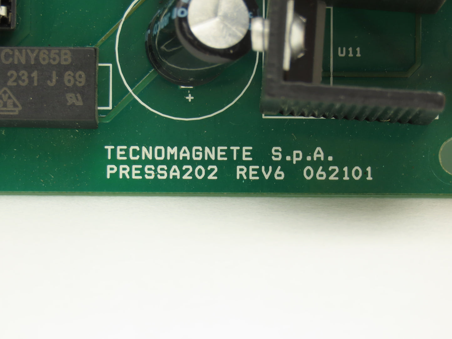 Tecnomagnete 062101 PRESSA202 Relay Integrated Circuit Board Printed Revision 6