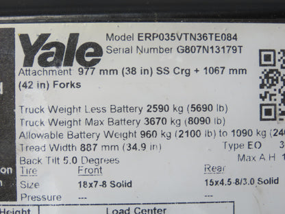 Yale 7024460 Forklift Hydraulic Manifold Valve Assembly ERP035VTN36TE084