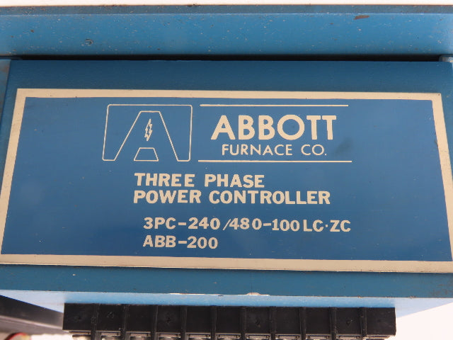 Abbott ABB-200 Three Phase Power Controller Zero Crossing Inverter 100A 480VAC
