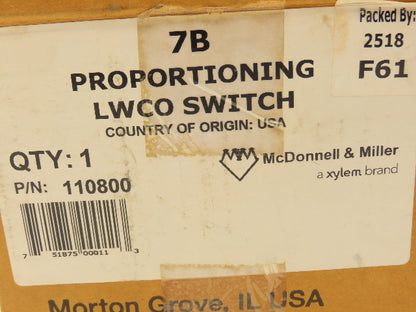 McDonnell & Miller 110800 Proportioning LWCO Electric Switch W/Automatic Reset