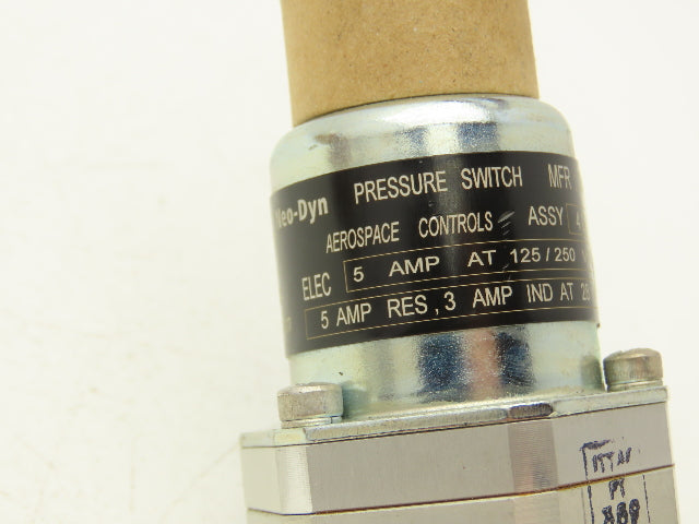 ITT Neo-Dyn 115P1C3-1827 Pressure Switch 5A 125/250V 1/4"x 1/2"NPT Tamper Proof