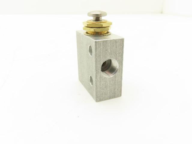 Humphrey 31P Plunger Air Valve Brass 3 Ports 1/8" NPT Spring Return Lot of 2