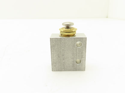 Humphrey 31P Plunger Air Valve Brass 3 Ports 1/8" NPT Spring Return Lot of 2