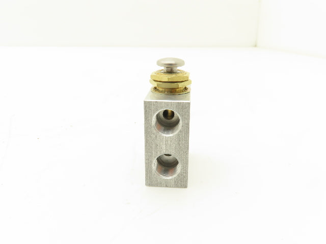 Humphrey 31P Plunger Air Valve Brass 3 Ports 1/8" NPT Spring Return Lot of 2