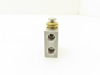 Humphrey 31P Plunger Air Valve Brass 3 Ports 1/8" NPT Spring Return Lot of 2