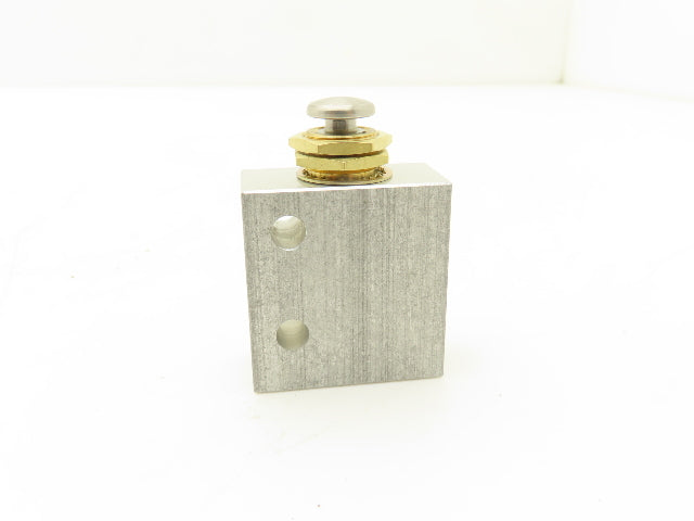 Humphrey 31P Plunger Air Valve Brass 3 Ports 1/8" NPT Spring Return Lot of 2