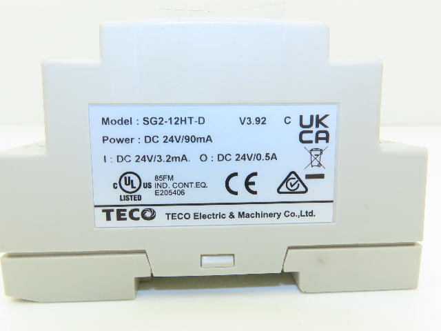 Teco SG2-12HT-D Programmable Logic Relay Controller PLC Input Output 24VDC