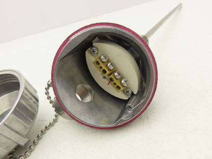 Lindberg/MPH Industries Temperature Transmitter Thermocouple 11.5" Probe 1/2"NPT