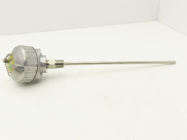 Lindberg/MPH Industries Temperature Transmitter Thermocouple 11.5" Probe 1/2"NPT