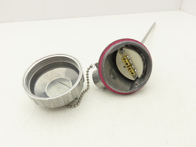 Lindberg/MPH Industries Temperature Transmitter Thermocouple 11.5" Probe 1/2"NPT