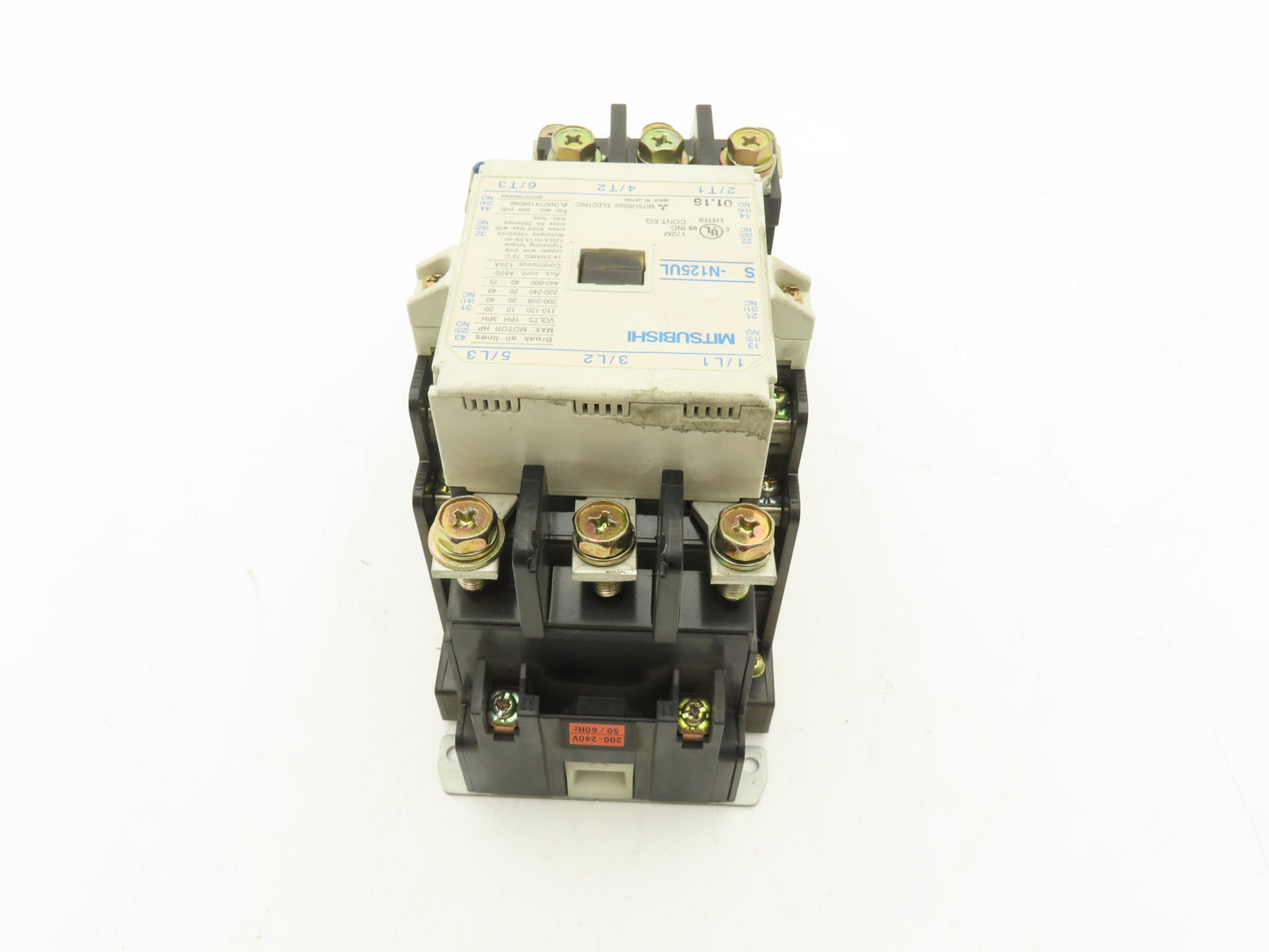 Mitsubishi -N125UL 75Hp Contactor w/TH-K120TAKP Thermal Overload 85-125A