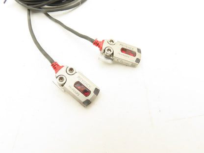 Keyence PR-FB30P3 Mini Photoelectric Sensor Flat Reflective 60" Cable  Lot of 2
