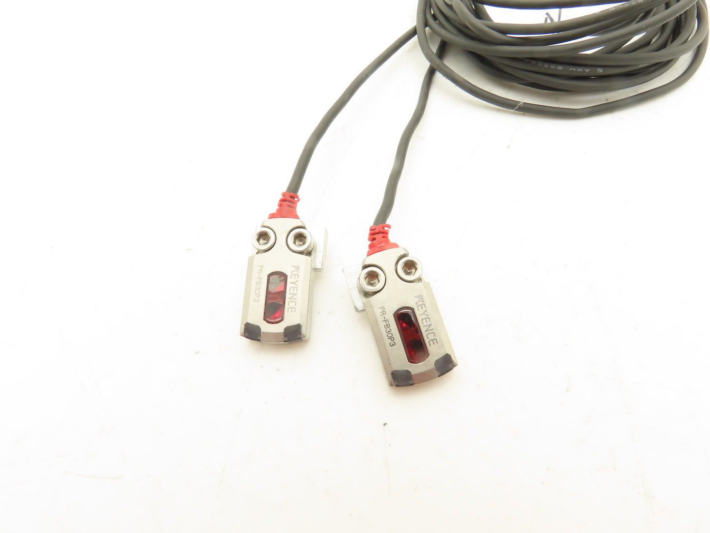 Keyence PR-FB30P3 Mini Photoelectric Sensor Flat Reflective 60" Cable  Lot of 2