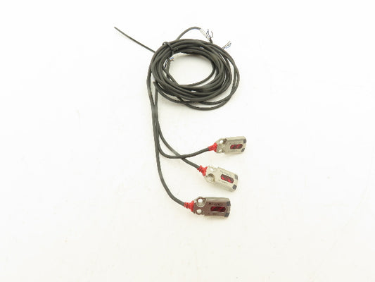 Keyence PR-FB30P3 Mini Photoelectric Sensor Flat Reflective 48" Cable  Lot of 3