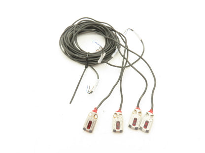 Keyence PR-FB30P3 Mini Photoelectric Sensor Flat Reflective 64" Cable  Lot of 4