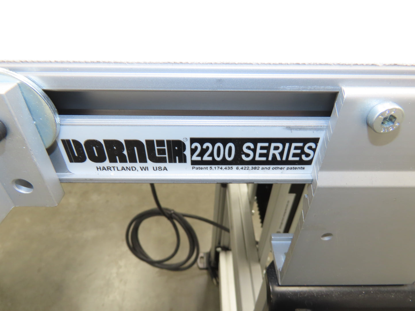 Dorner 2200 Belt Conveyor 18"W x 60"L 115V Variable Speed Center Drive 6FPM