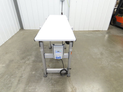 Dorner 2200 Belt Conveyor 18"W x 60"L 115V Variable Speed Center Drive 6FPM