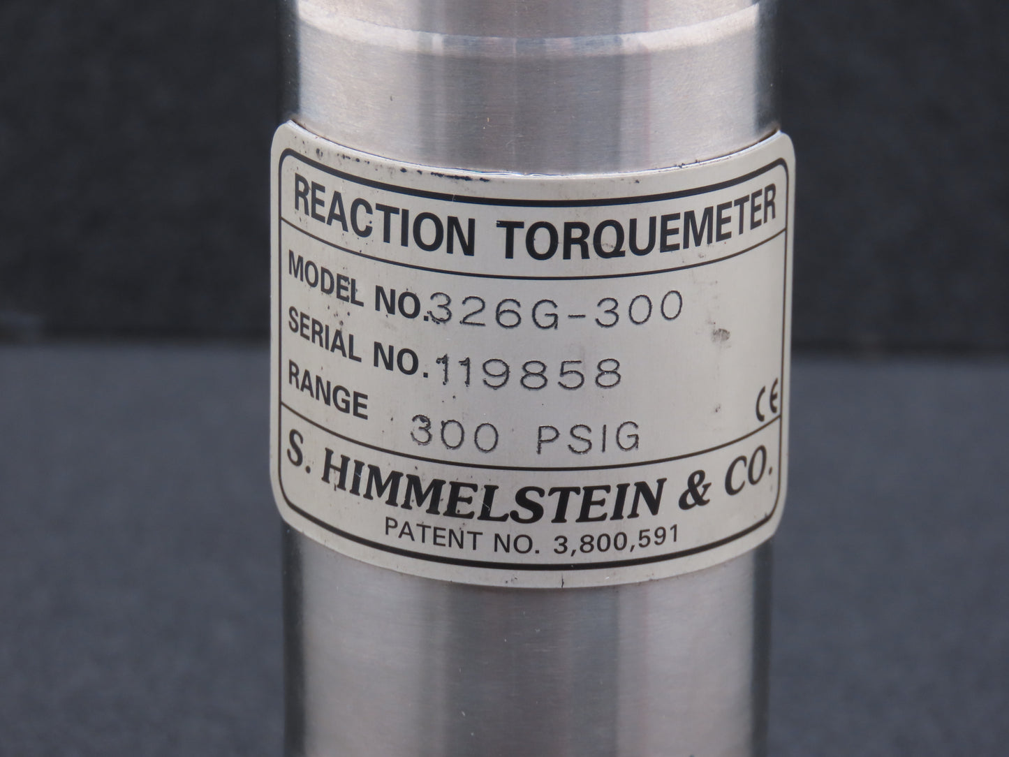 S. Himmelstein & Co. 326G-300 Reaction Torquemeter 300 PSIG Range