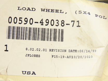 00590-49038-71 Hyload Poly Wheel Toyota Forklift 5"H x 3-5/8"W 2-13/16" ID