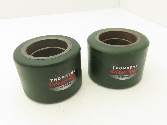 Thombert 4426A0 Forklift Load Wheel Poly 4"H x 2.88"W x 2-7/16" ID Lot of 2