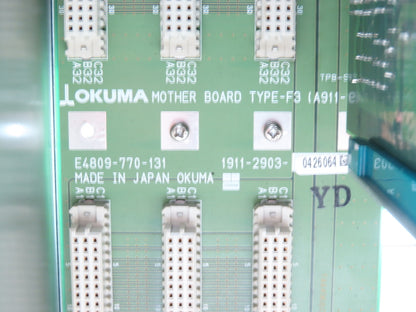 Okuma E7191-00U-001 PLC Chassis Unit Motherboard Power Supply E4809-045-229