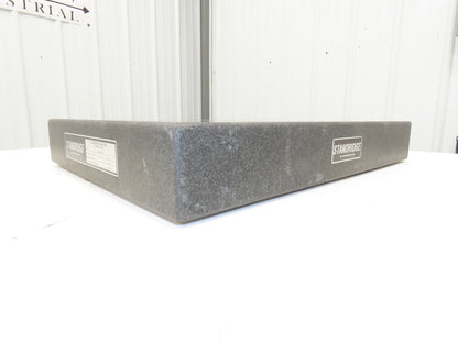 Standridge Granite Surface Inspection Plate 24 x 18 x 3" Grade B Tool Room