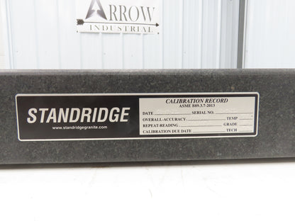 Standridge Granite Surface Inspection Plate 24 x 18 x 3" Grade B Tool Room