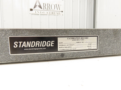 Standridge Granite Surface Inspection Plate 18 x 24 x 3" Grade B Tool Room
