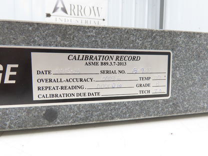 Standridge Granite Surface Inspection Plate 18 x 24 x 3" Grade B Tool Room