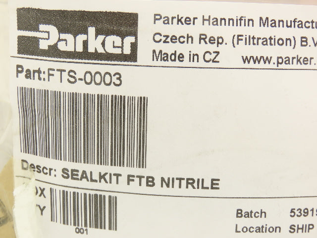 MTS Systems 100-030-195 Hydraulic Filter with Parker Seal Kit FTS-0003
