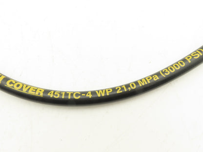 Parker 451TC-4 High Pressure Fluid Sample Hose Assembly 1/4"x 52"L 3000psi