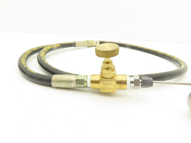 Parker 451TC-4 High Pressure Fluid Sample Hose Assembly 1/4"x 52"L 3000psi