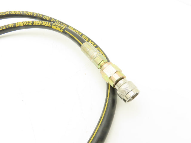 Parker 451TC-4 High Pressure Fluid Sample Hose Assembly 1/4"x 52"L 3000psi