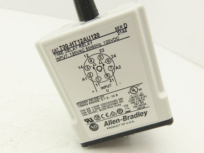 Allen Bradley 700-HT12AU120 Power On Delay Relay 120VAC 0.1-10 Second Time Delay