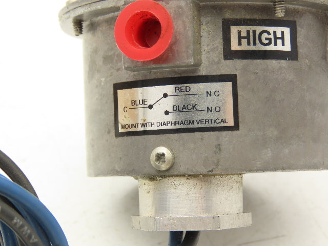 BEC Controls 23A060 Air Pressure Proving Switch Pressure Control 1/8 NPT Ports