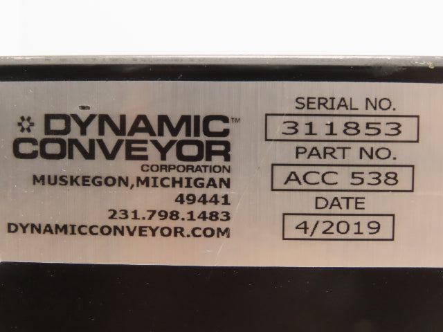 Dynamic ACC-538 DynaCon Conveyor AC/DC Indexing Drive Control 24VDC Input Signal