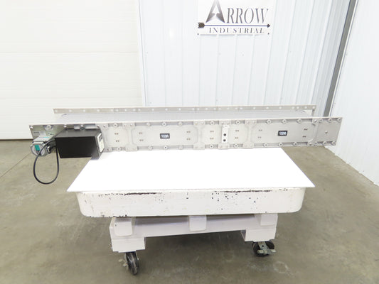 Dynamic Dynacon 12"x 78.5" Modular Poly Flat Conveyor 115V Variable Speed 42FPM