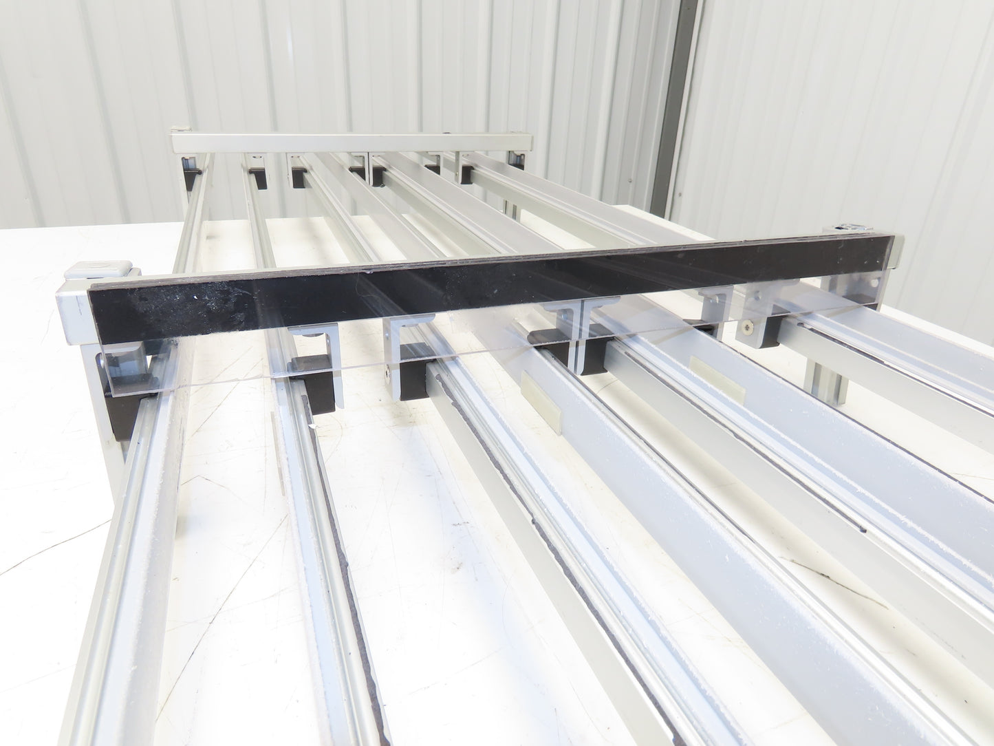 Dorner 2200 Series 18"W x 60"L Conveyor Bed Lane Guides Adj Small Parts Divider