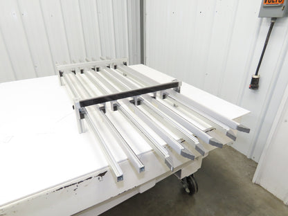 Dorner 2200 Series 18"W x 60"L Conveyor Bed Lane Guides Adj Small Parts Divider