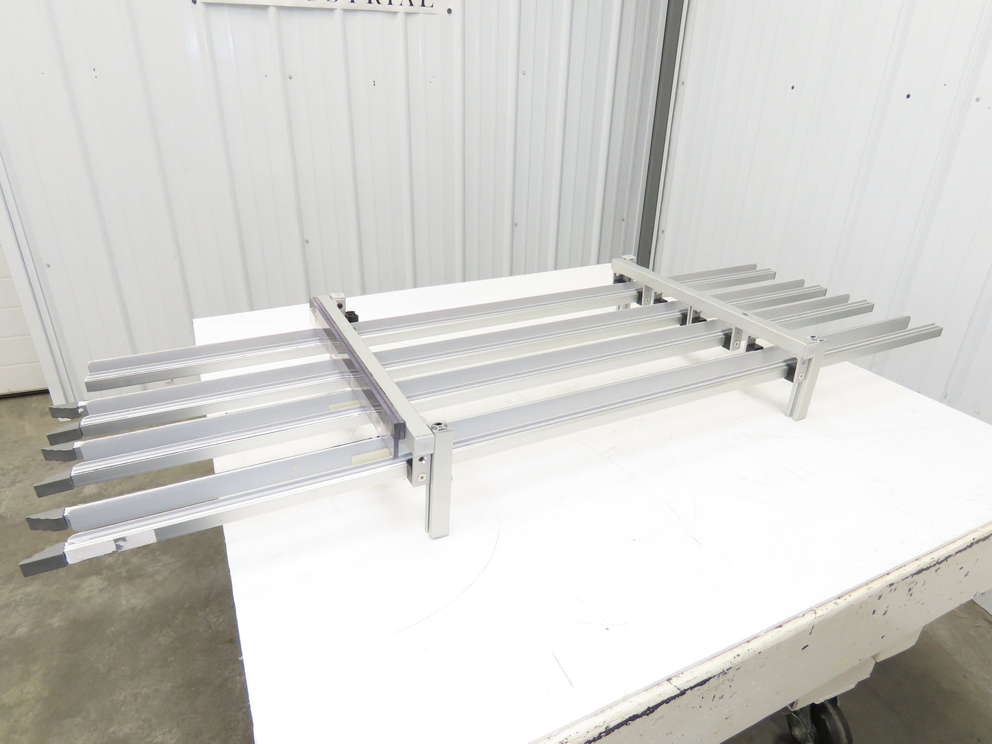 Dorner 2200 Series 18"W x 60"L Conveyor Bed Lane Guides Adj Small Parts Divider