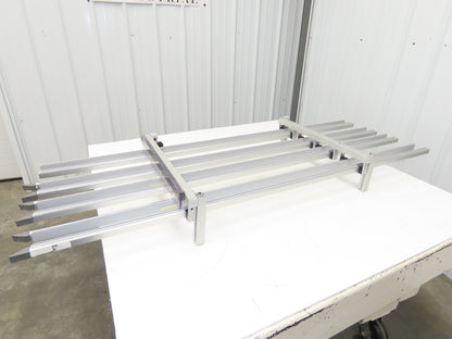 Dorner 2200 Series 18"W x 60"L Conveyor Bed Lane Guides Adj Small Parts Divider