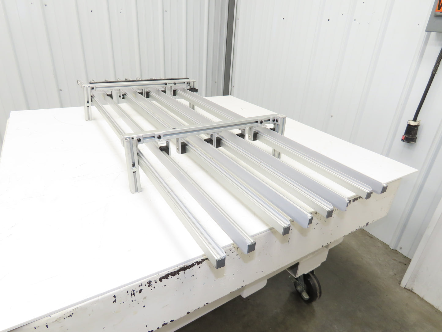 Dorner 2200 Series 18"W x 60"L Conveyor Bed Lane Guides Adj Small Parts Divider