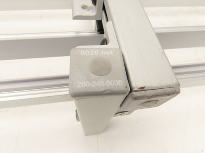 Dorner 2200 Series 18"W x 60"L Conveyor Bed Lane Guides Adj Small Parts Divider